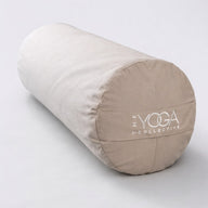 Yoga Round Bolster Cushion, Organic Cotton and Buckwheat filling