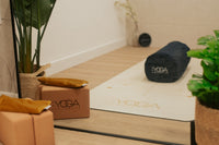 Yoga Round Bolster Cushion, Organic Cotton and Buckwheat filling